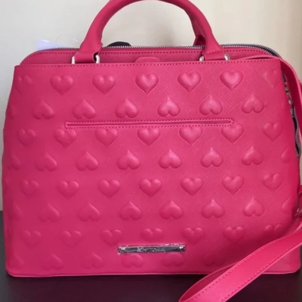 Betsey Johnson Heart Purse hot pink 👛 - Picture 7 of 10